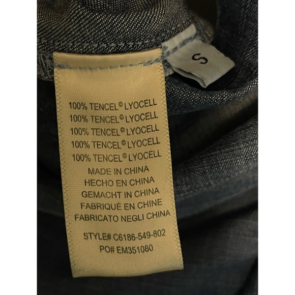 Anthropologie Cloth&Stone Chambray Kimono Jumpsuit - Picture 8 of 9